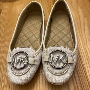 Michael Kors Lillie Moccasin Flats with Logo Medallion